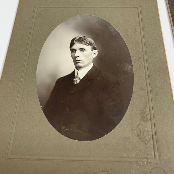 Antique Early 19th Century Set Of 9 ID'd Mens Portrait Photographs Collection - Picture 14 of 16